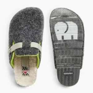Brandneu 🌟 Clogs & Pantoletten Elefanten Hausschuh Schwarz Günstig Kaufen ⭐ 12