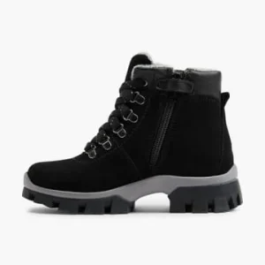 Schlussverkauf 😉 Stiefel & 🥾 Boots Elefanten Schnürboots Dama, Weite M Schwarz Günstig Kaufen ✔️ 10